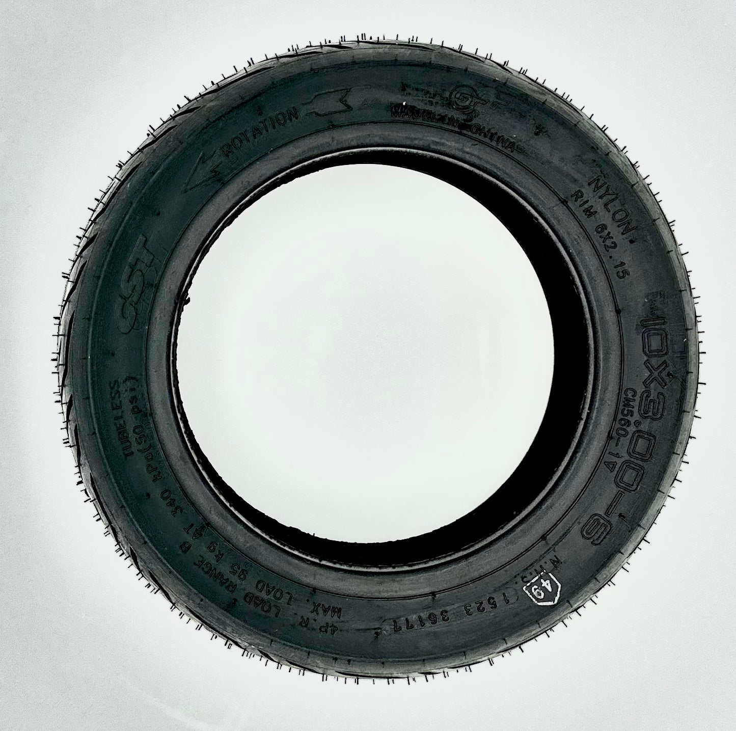 Nami Klima Tubeless Tire, street 10x3 (wide rim OR, all Klima)