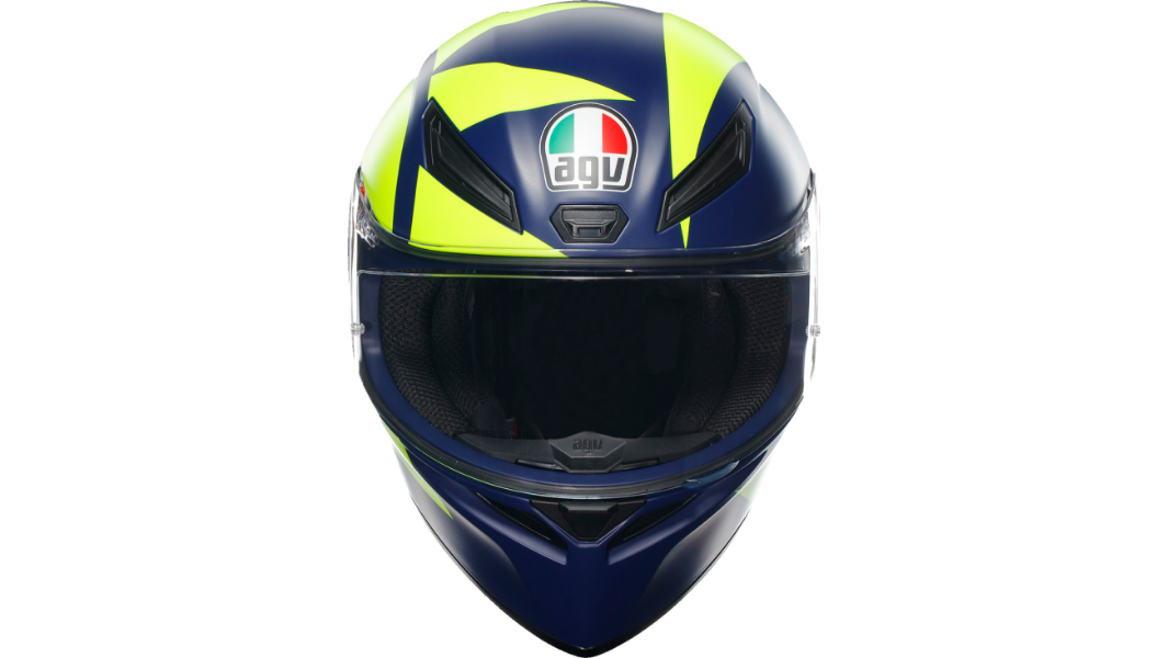 agv helmet shop singapore AGV K1 S Solid Helmet, Matte Black, White, Soleluna 2018 (YELLOW/BLUE)