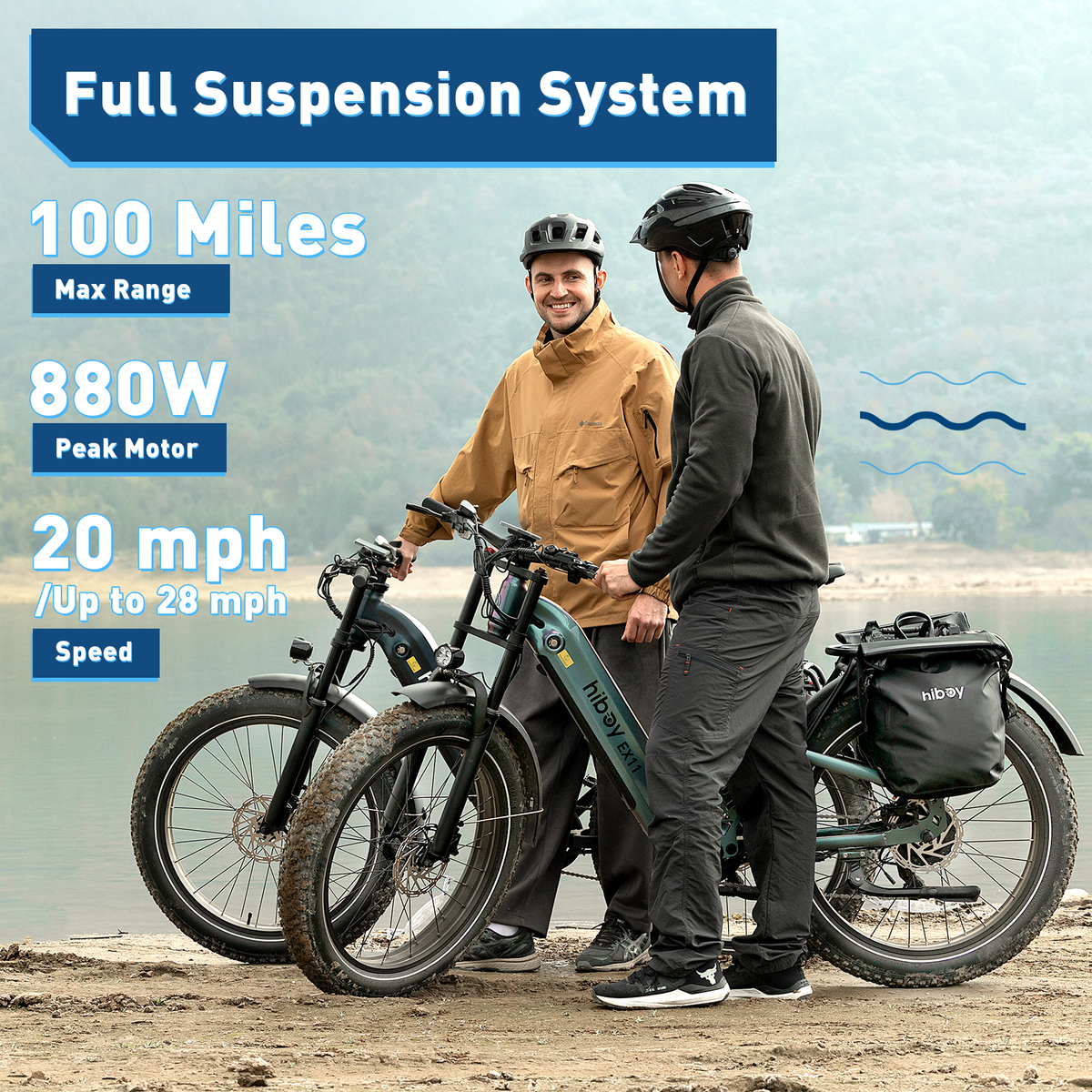 Hiboy EX11 Full Suspension Electric Bike — official gallery photo 1