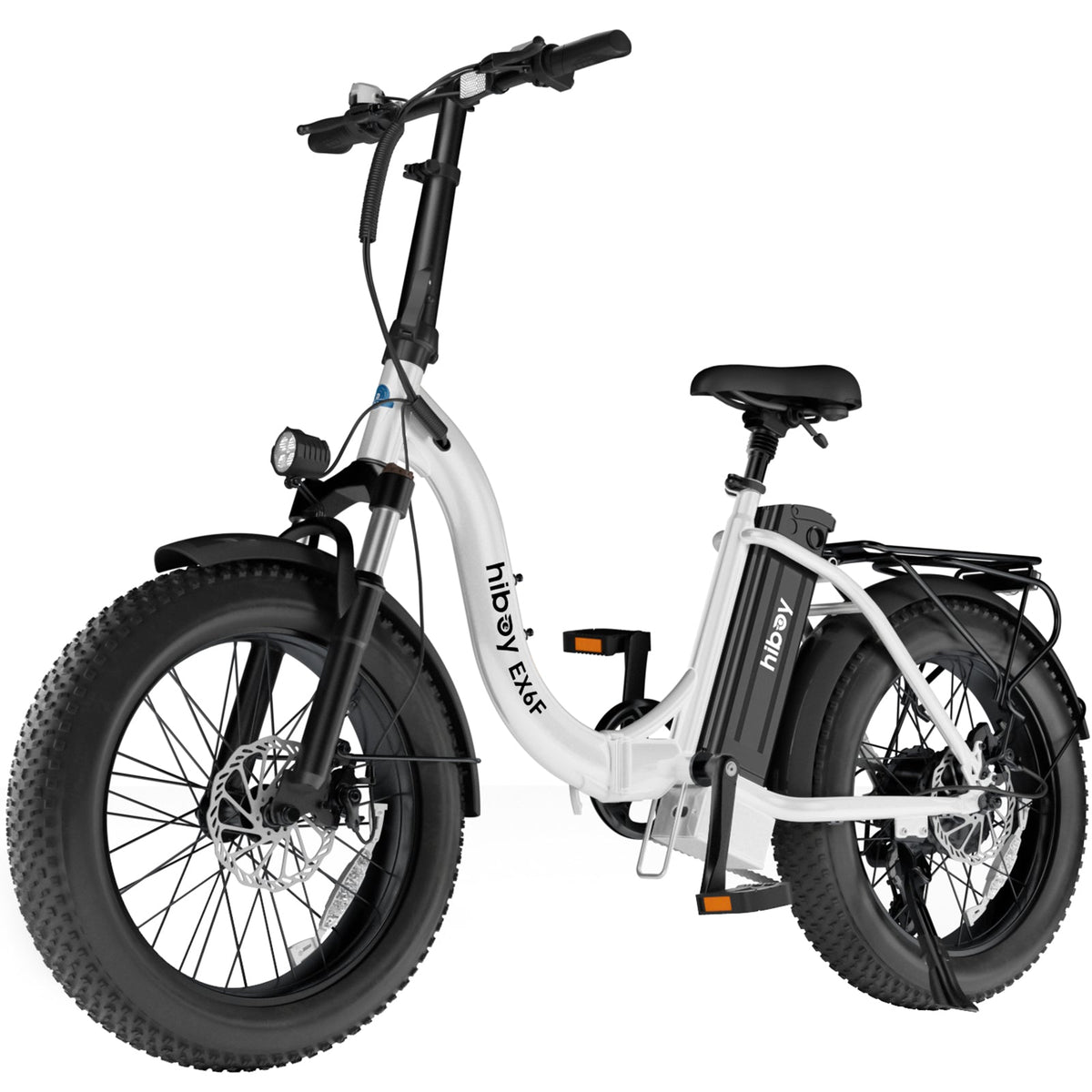 Hiboy EX6F Low-Step Foldable Electric Bike — White
