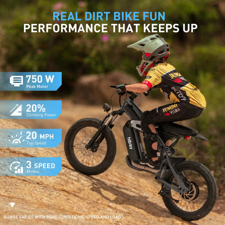 Hiboy DM14 Electric Dirt Bike For Kids Aged 8–14 — official gallery photo 1
