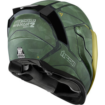 ICON Airflite Battlescar 2 Helmet/ GREEN