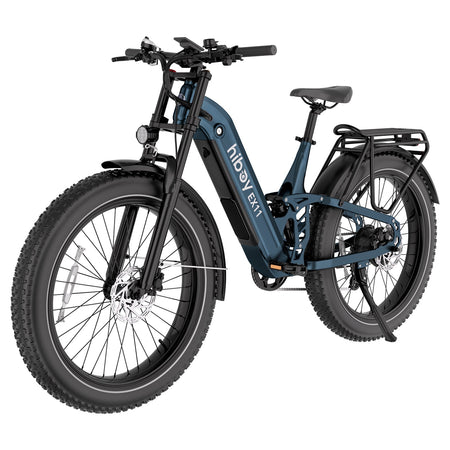 Hiboy EX11 Full Suspension Electric Bike — Navy Blue