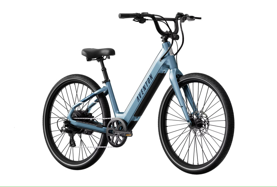 AVENTON Pace 4 Step Through Ebike Casual cruiser with added security features