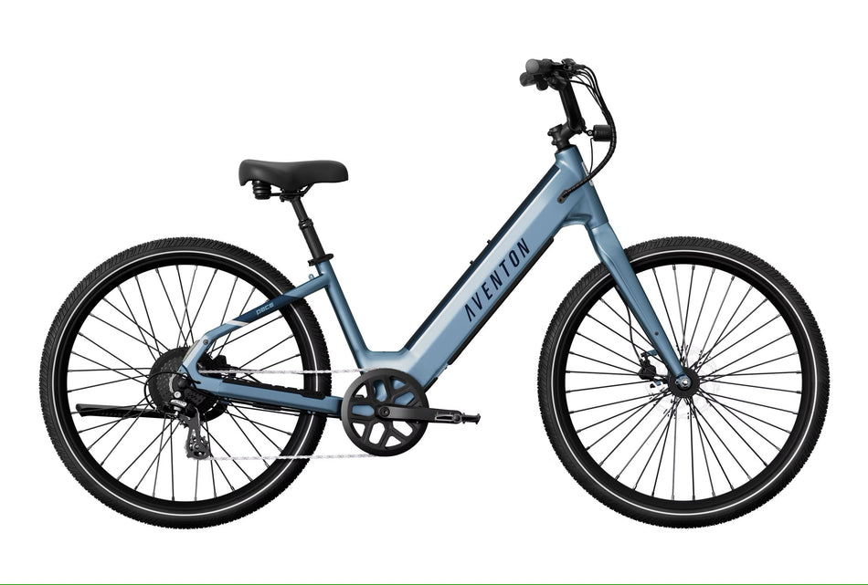 AVENTON Pace 4 Step Through Ebike Casual cruiser with added security features