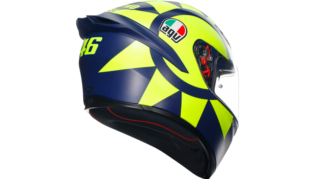 AGV K1 S Solid Helmet, Matte Black, White, Soleluna 2018 (YELLOW 