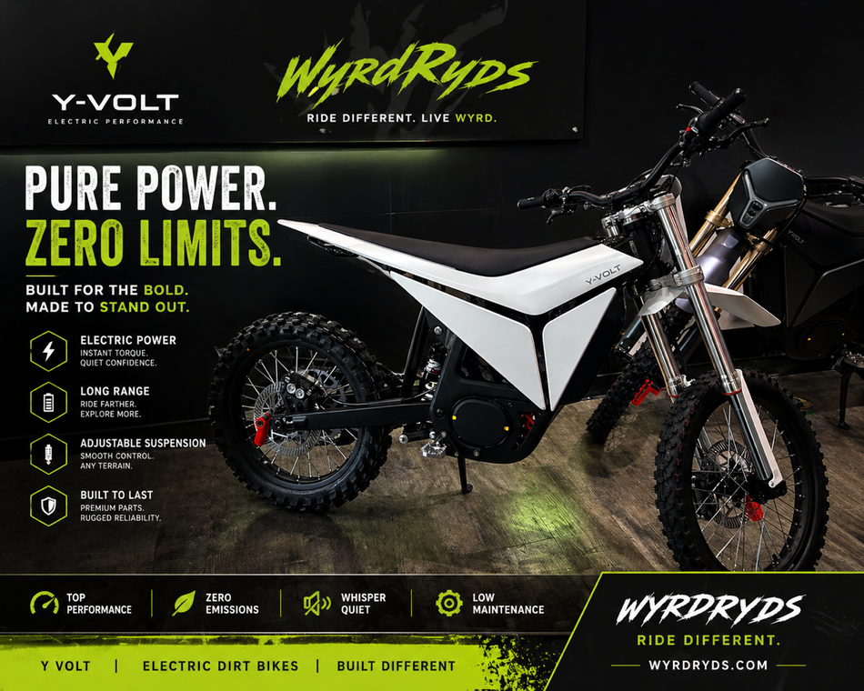 YVolt Surge V - Award Winning 97V Powerful Dirt EBike