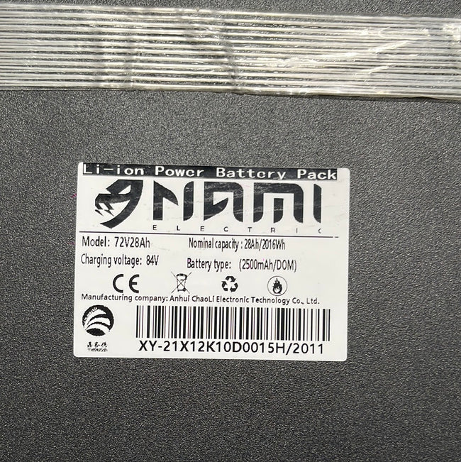 Nami Burn-E Battery 72V 28Ah